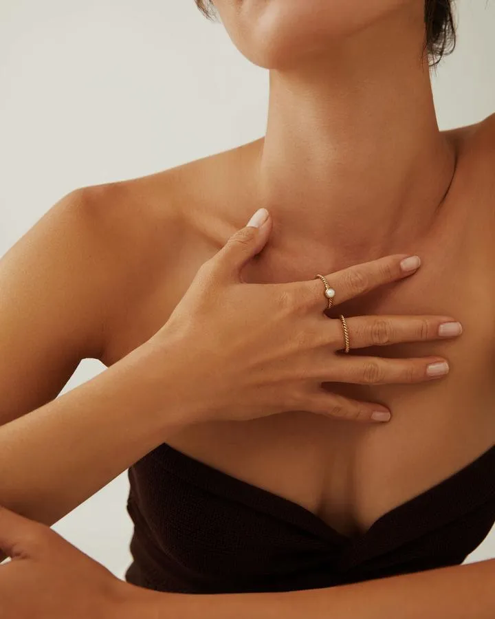 Anna Beck Pearl And Twisted Ring