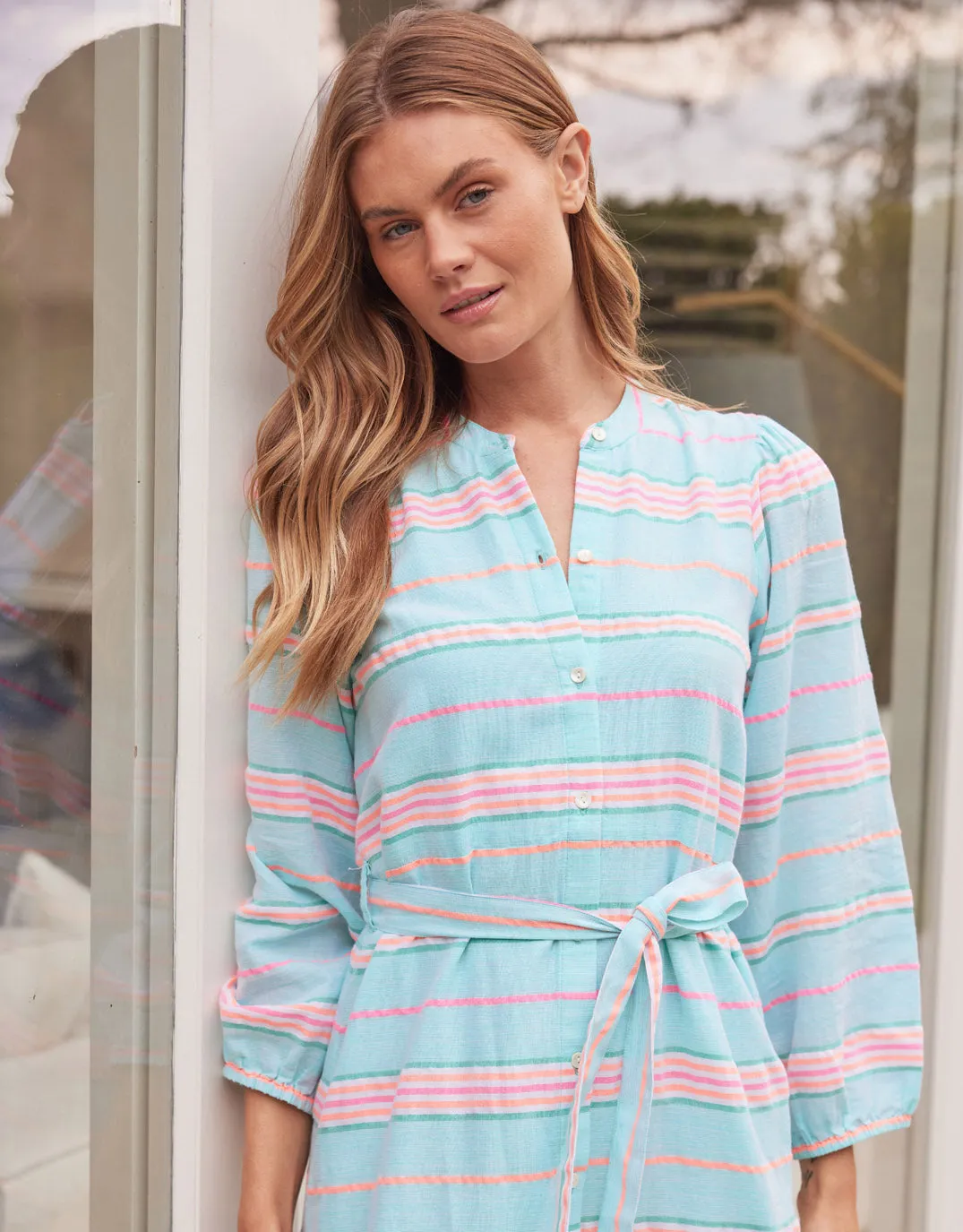 Balmy Nights Dress - Mint/Neon