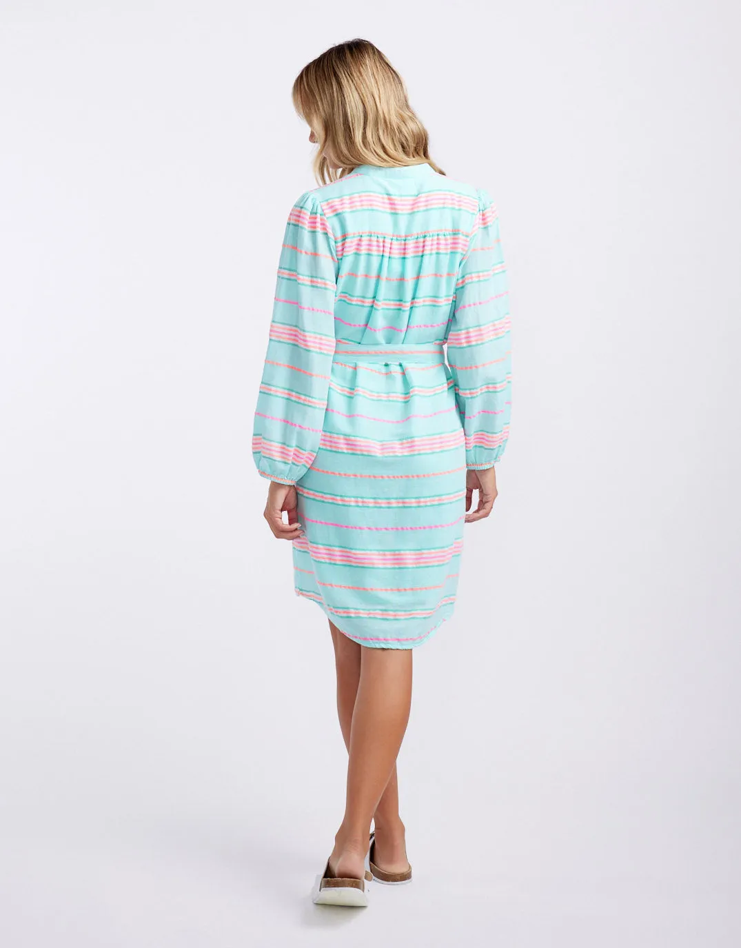 Balmy Nights Dress - Mint/Neon