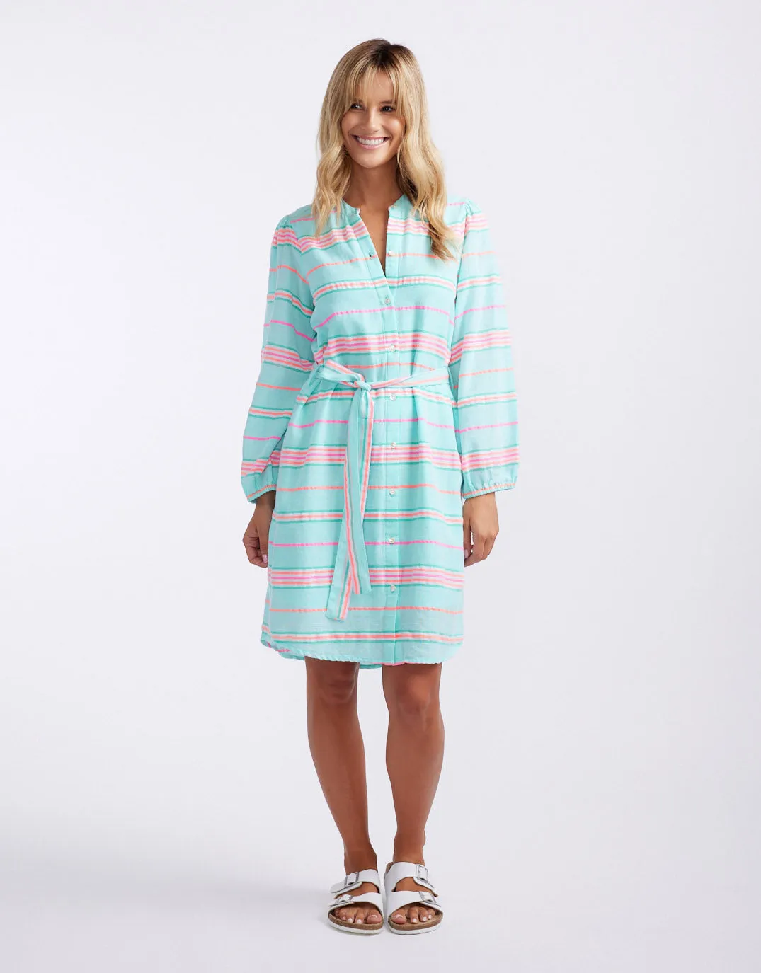 Balmy Nights Dress - Mint/Neon