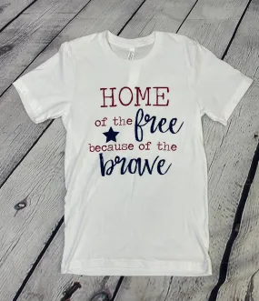 Bella Canvas Home Of The Free Tee