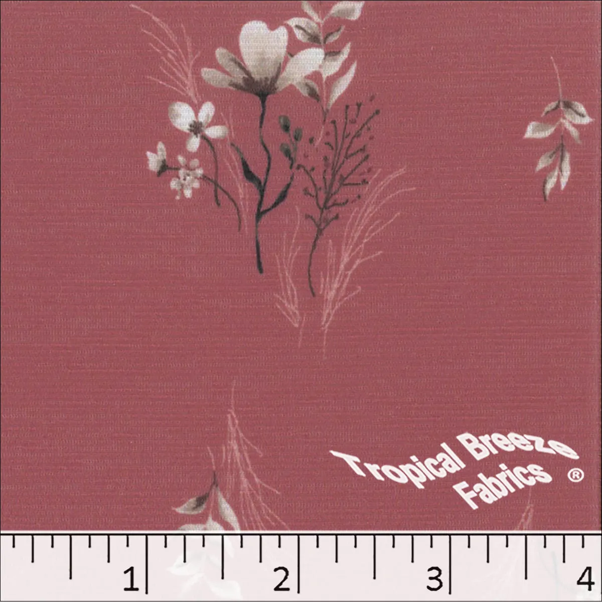 Bulgari Floral Knit Print Dress Fabric 32943