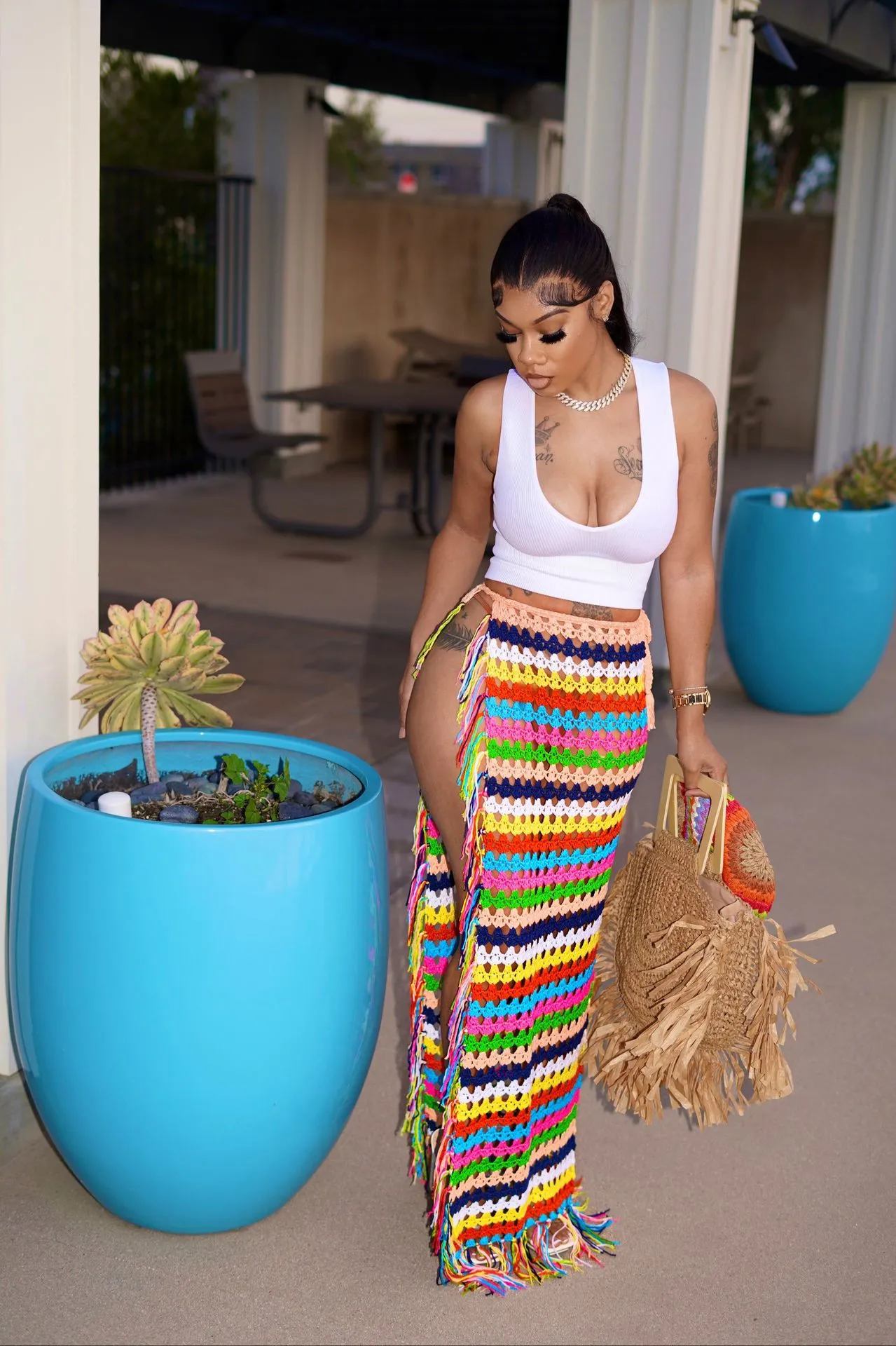 Cancun Vibe Crochet Skirt