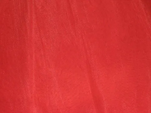 Christmas Red Silk Organza ~44&quot;