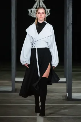 CINDY MFABE GRACE A-LINE SKIRT BLACK