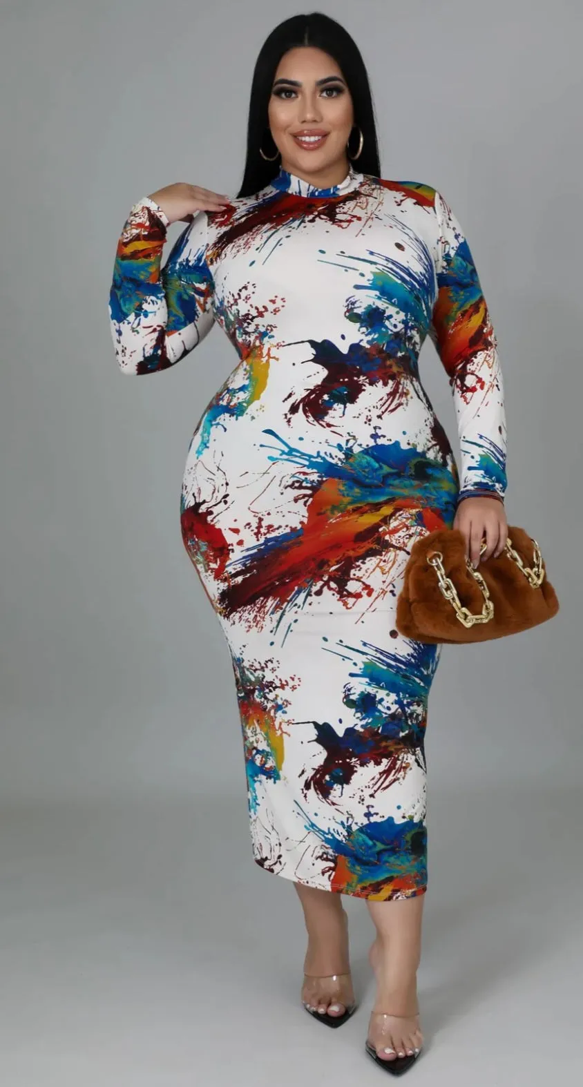 Colorful Splat Dress