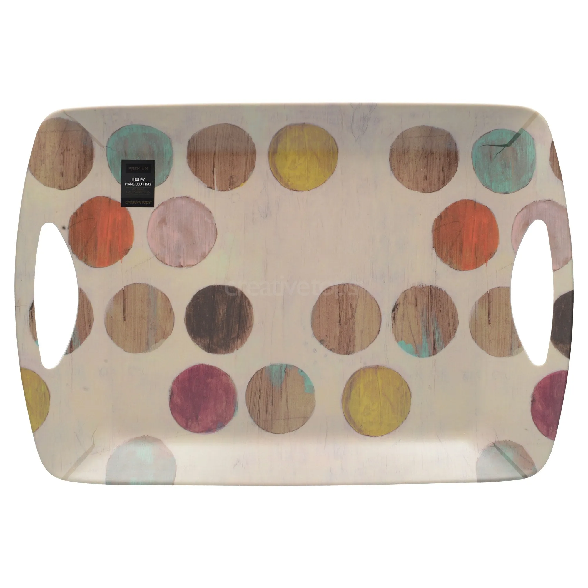 Creative Tops Retro Spot Large Luxury Handled Tray
