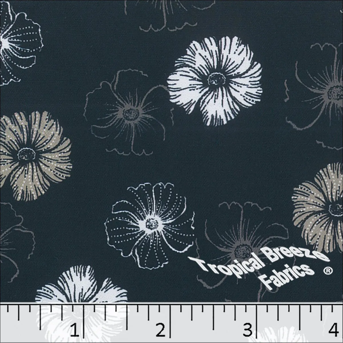 Dream Crepe Stretch Floral Print Polyester Fabric 04944