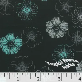 Dream Crepe Stretch Floral Print Polyester Fabric 04944