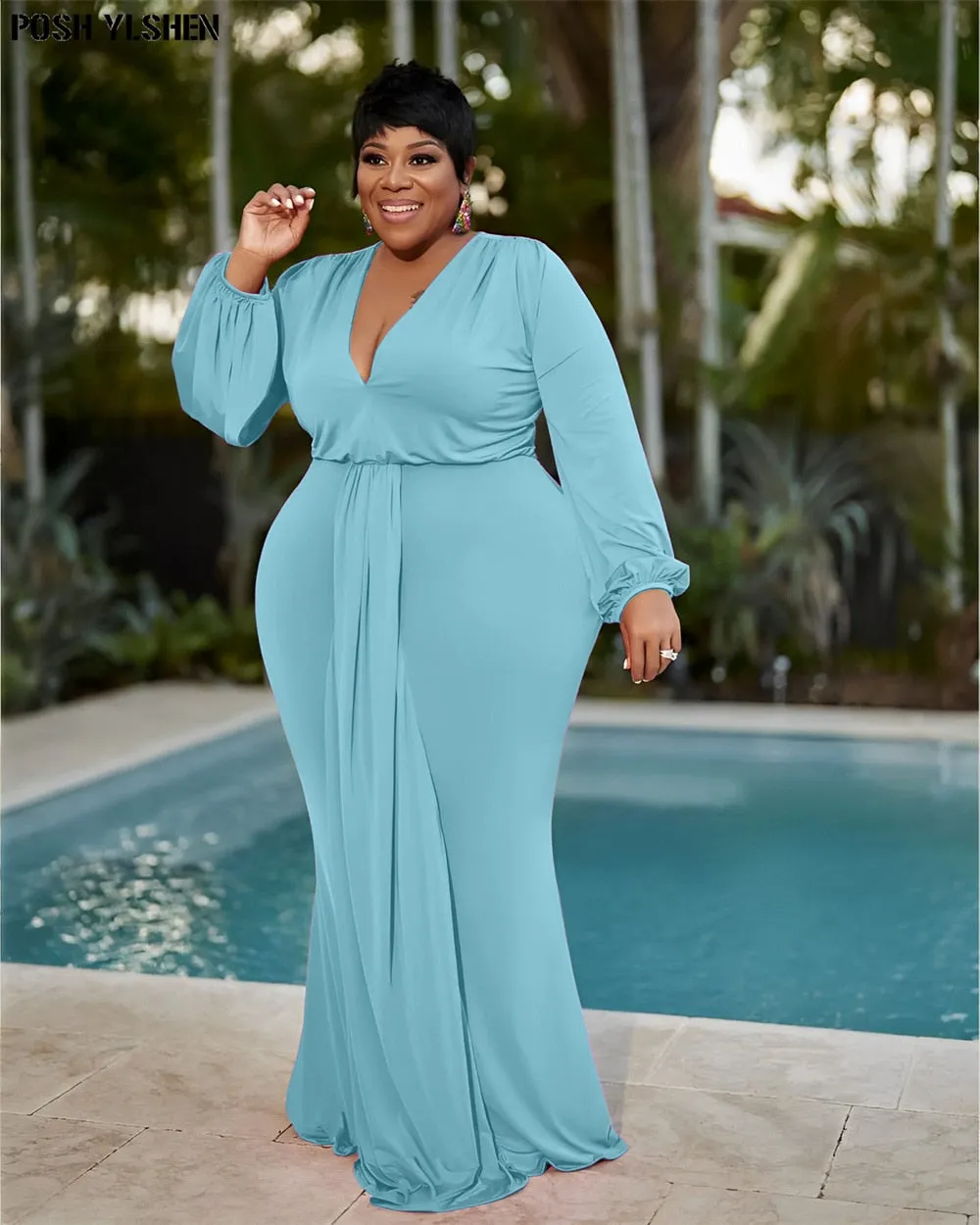 Elegant Bodycon Maxi Dress