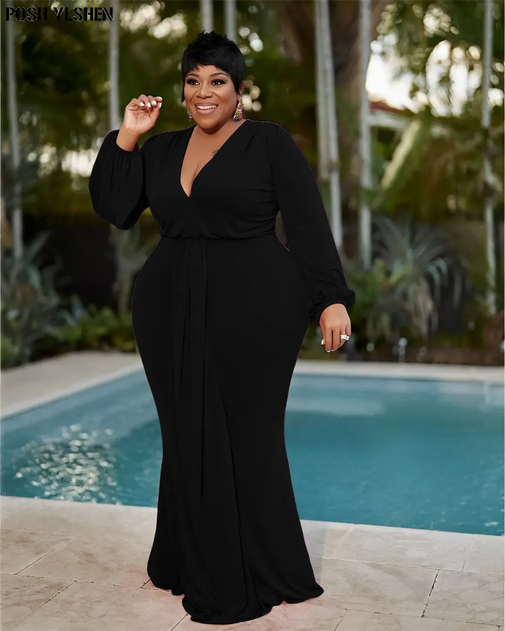 Elegant Bodycon Maxi Dress
