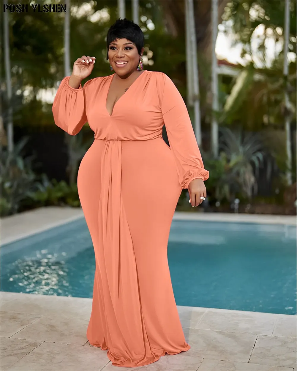 Elegant Bodycon Maxi Dress