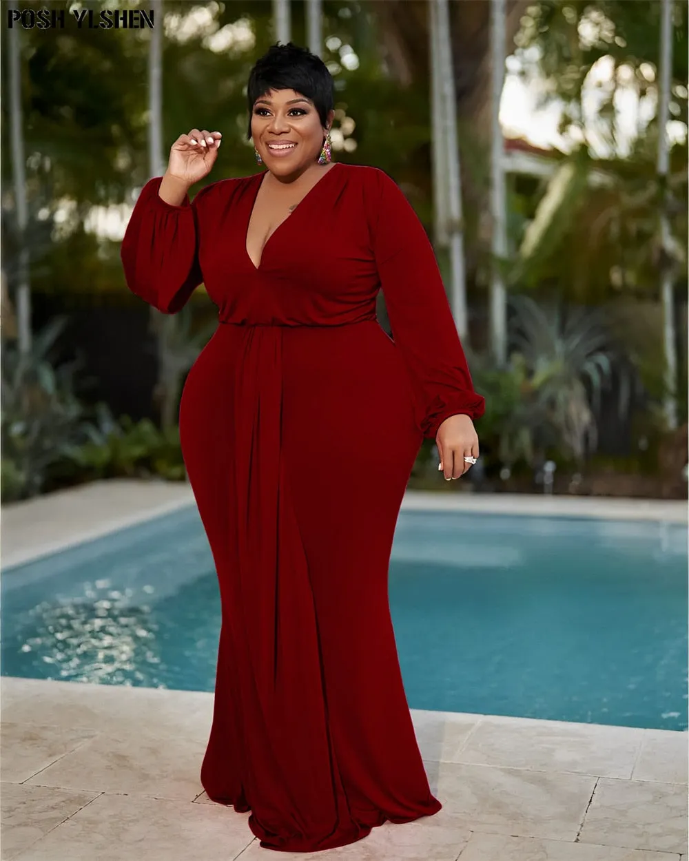 Elegant Bodycon Maxi Dress