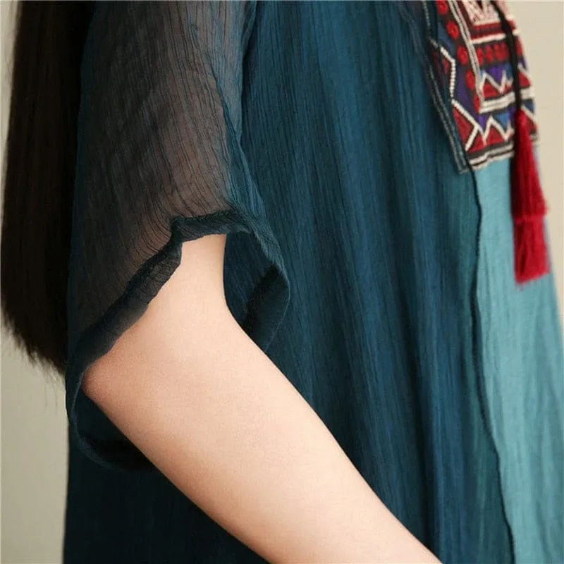 Embroidery Elegant Two-Pieces Dress