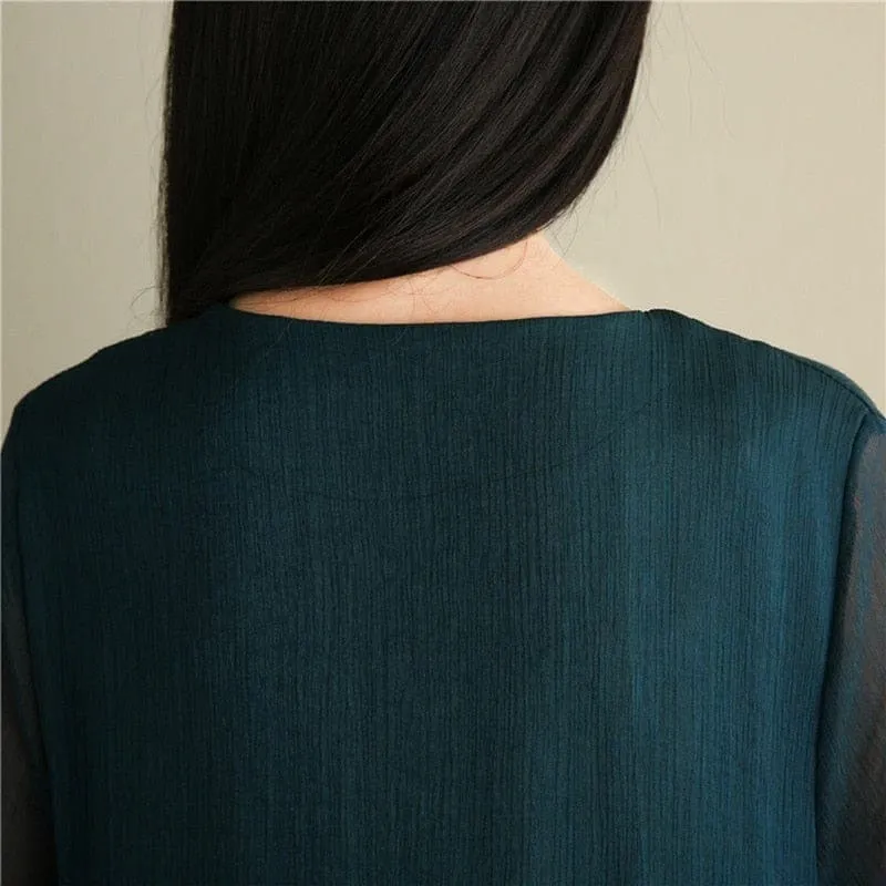 Embroidery Elegant Two-Pieces Dress