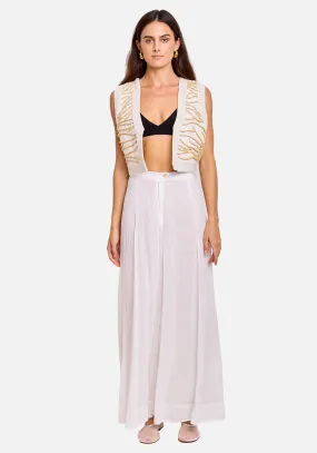 EMOTIONS EMBROIDERY JAQUARD VEST