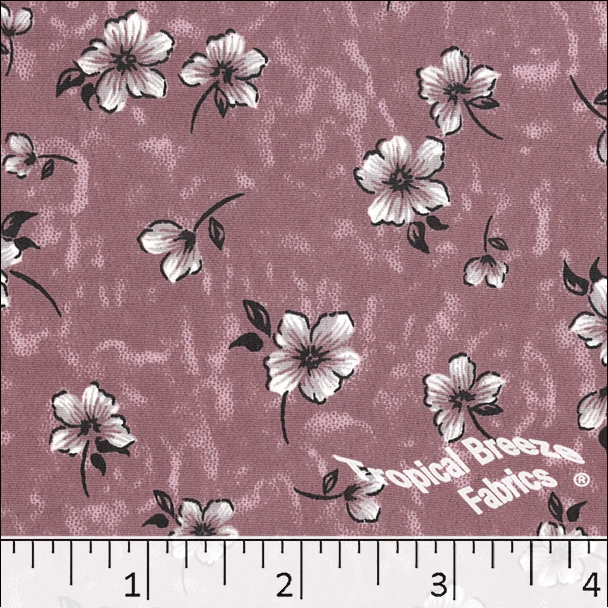 Floral Koshibo Print Polyester Dress Fabric 048422