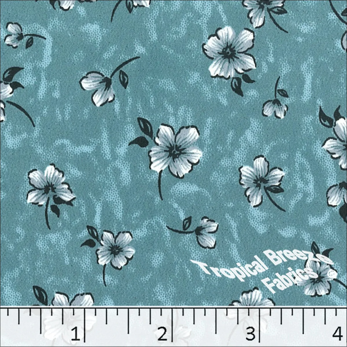 Floral Koshibo Print Polyester Dress Fabric 048422