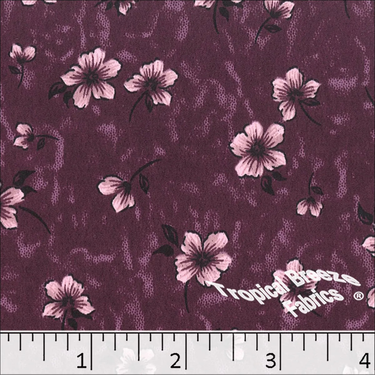 Floral Koshibo Print Polyester Dress Fabric 048422
