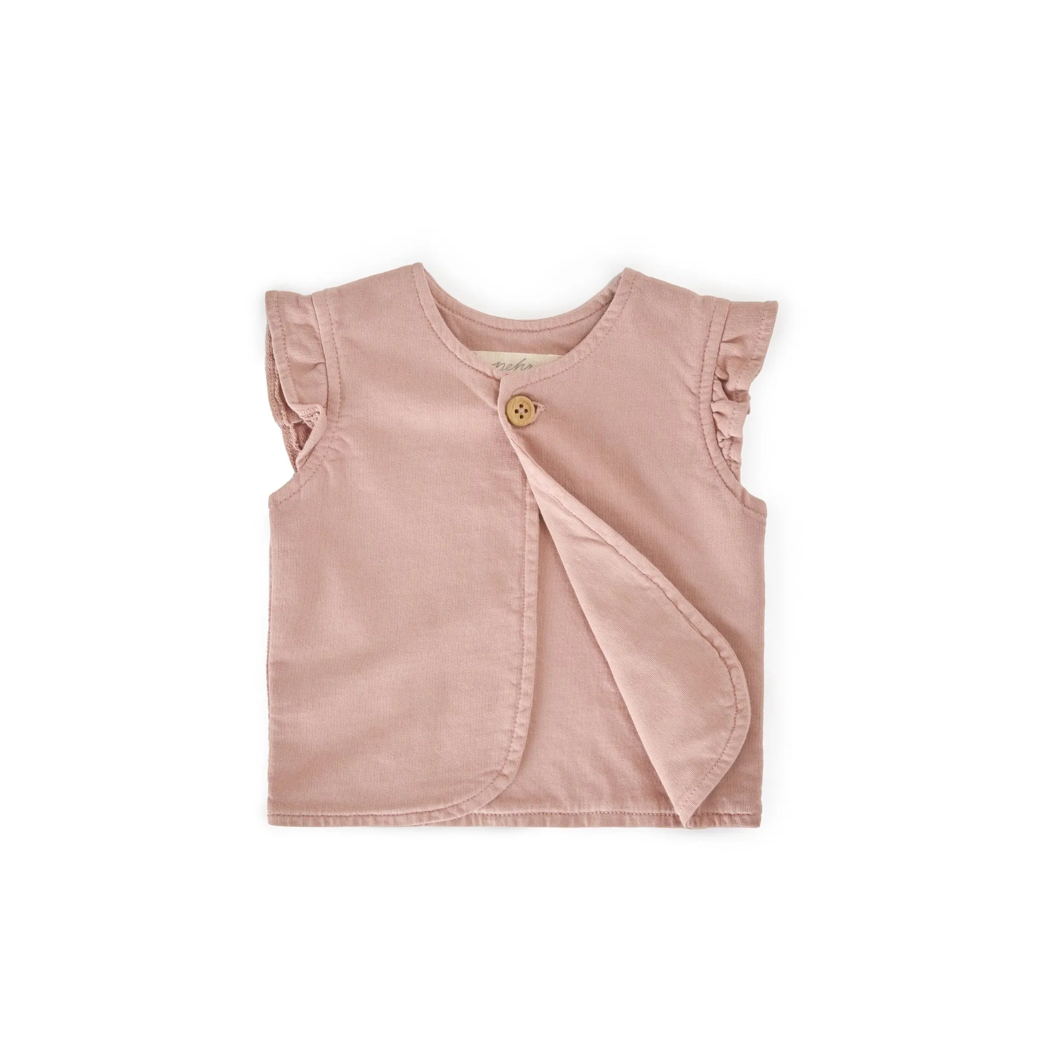 French Terry Ruffle Vest