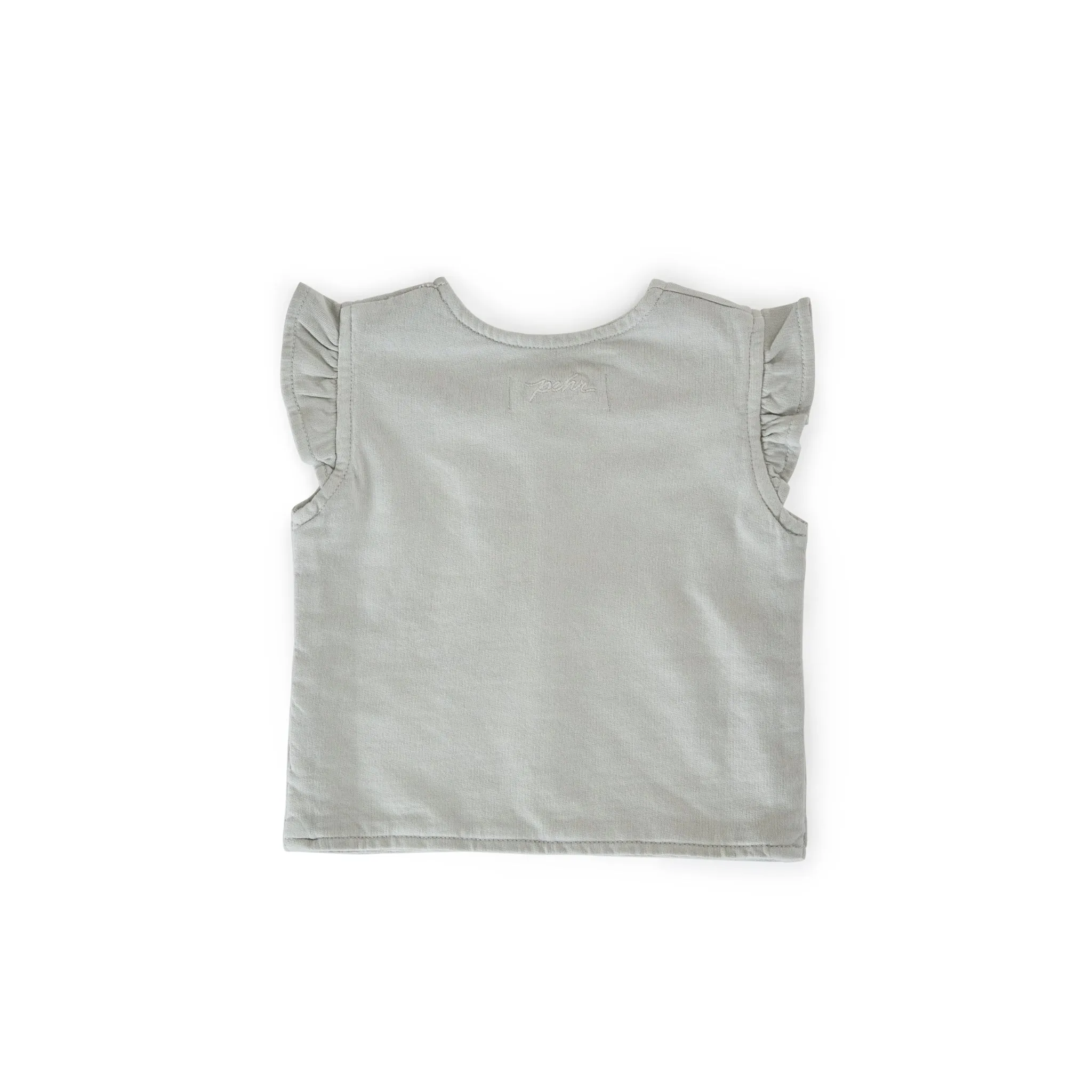 French Terry Ruffle Vest