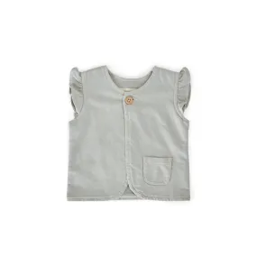 French Terry Ruffle Vest