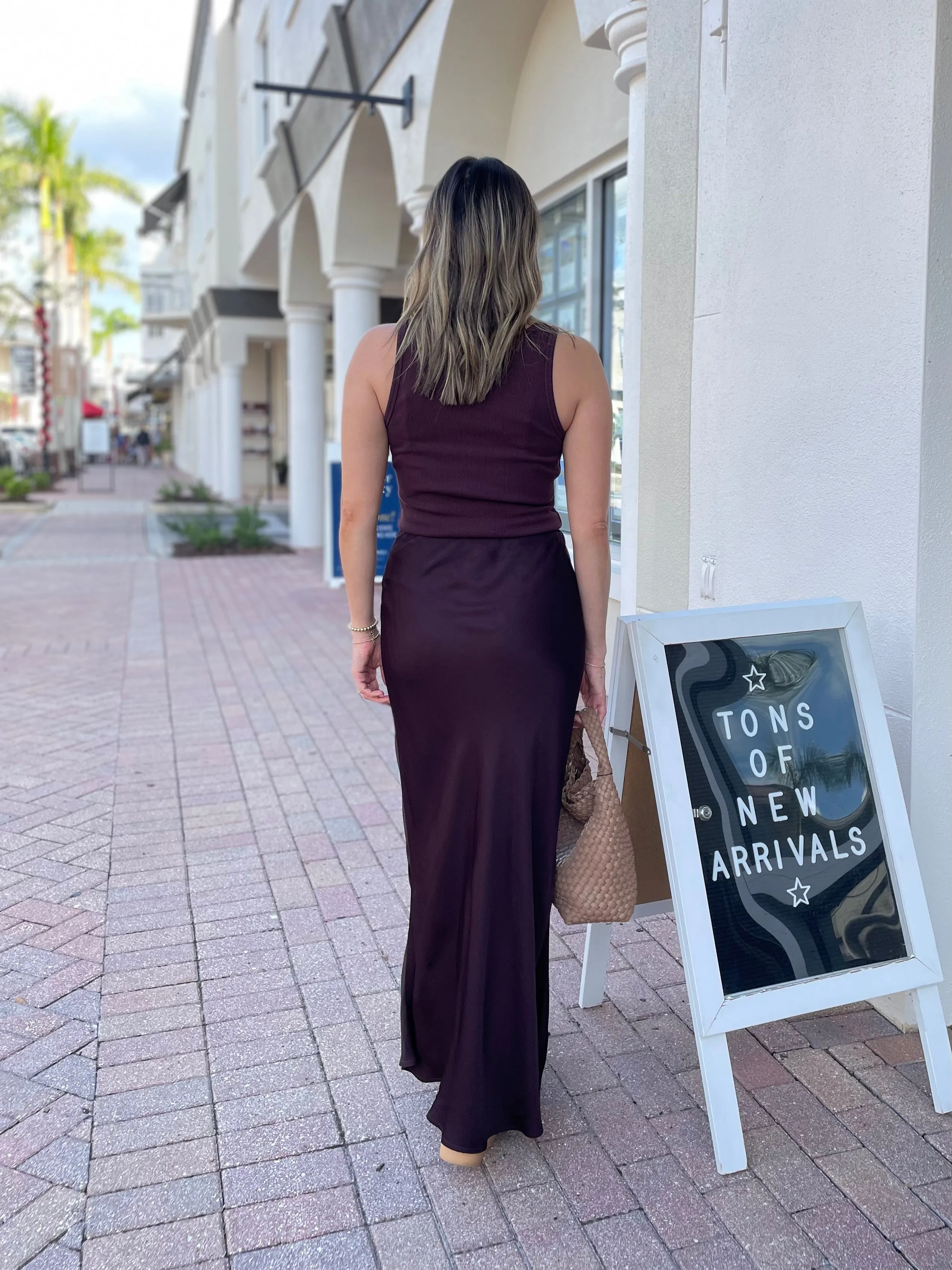 Genevieve Satin Skirt