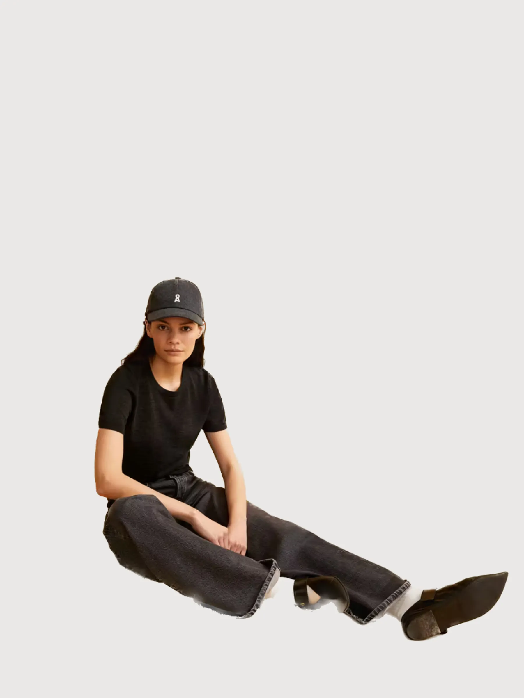 Guiliaa Merino Steel Melange T-shirt | Armedangels
