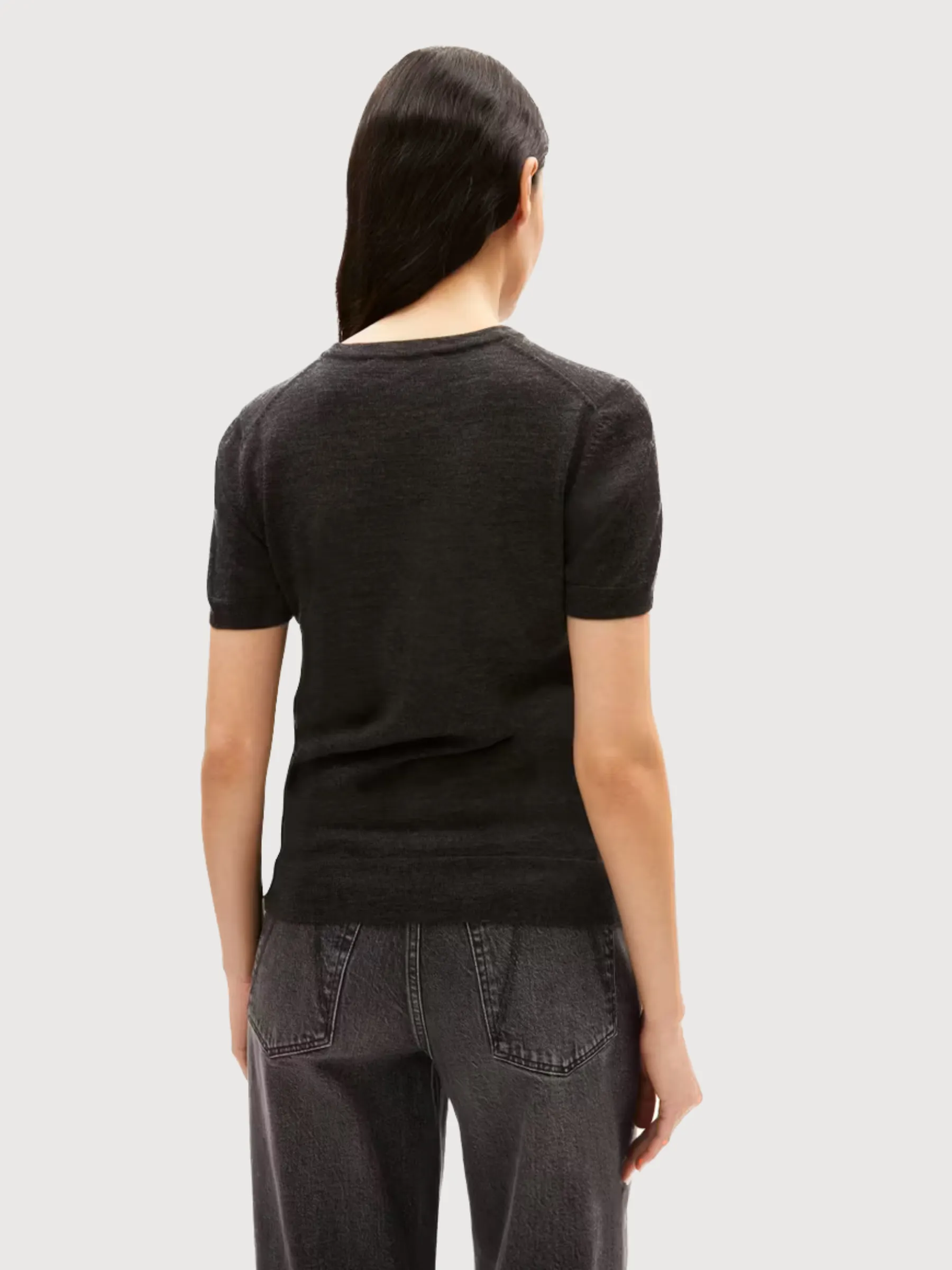 Guiliaa Merino Steel Melange T-shirt | Armedangels