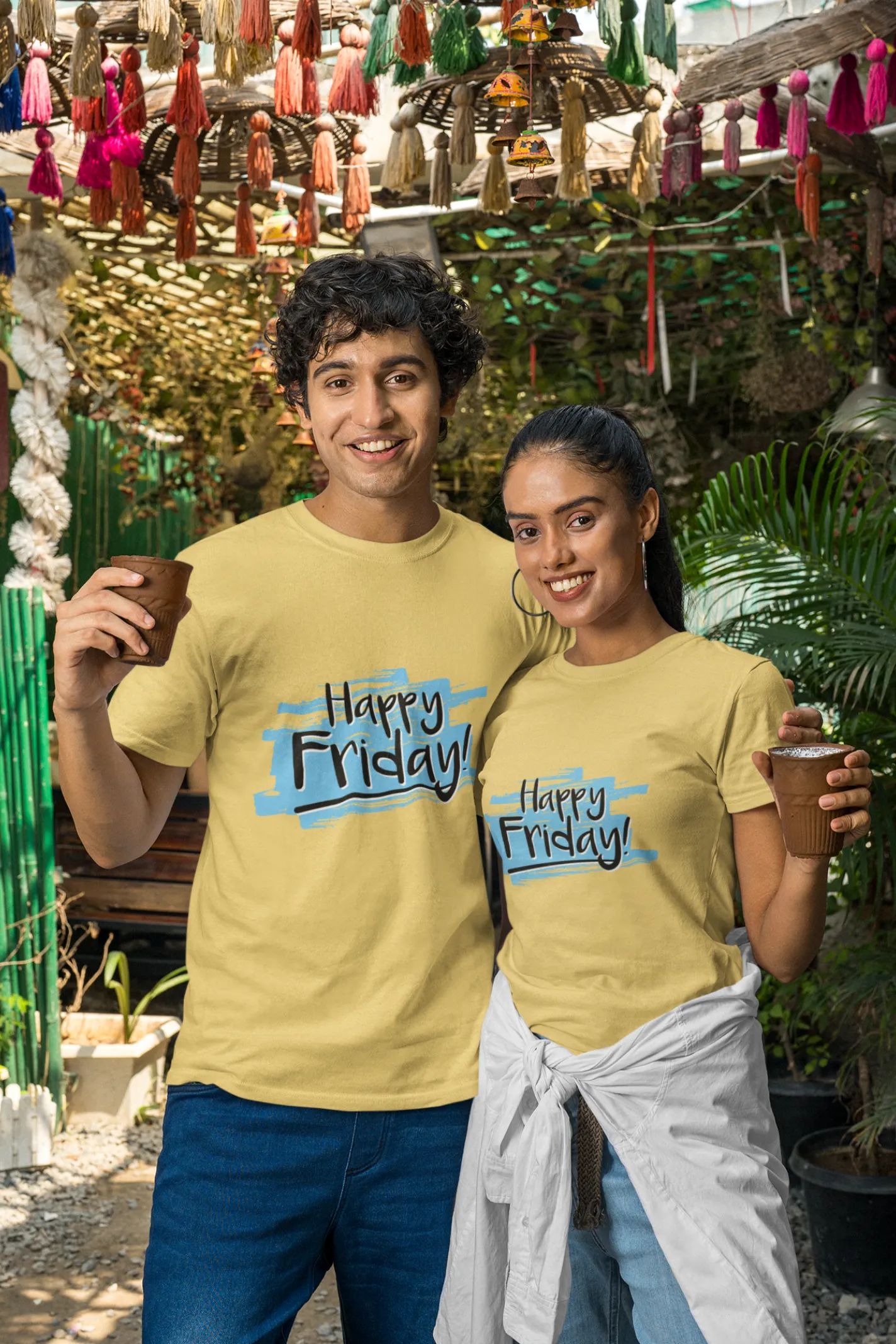 Happy Friday Printed T-shirt for women