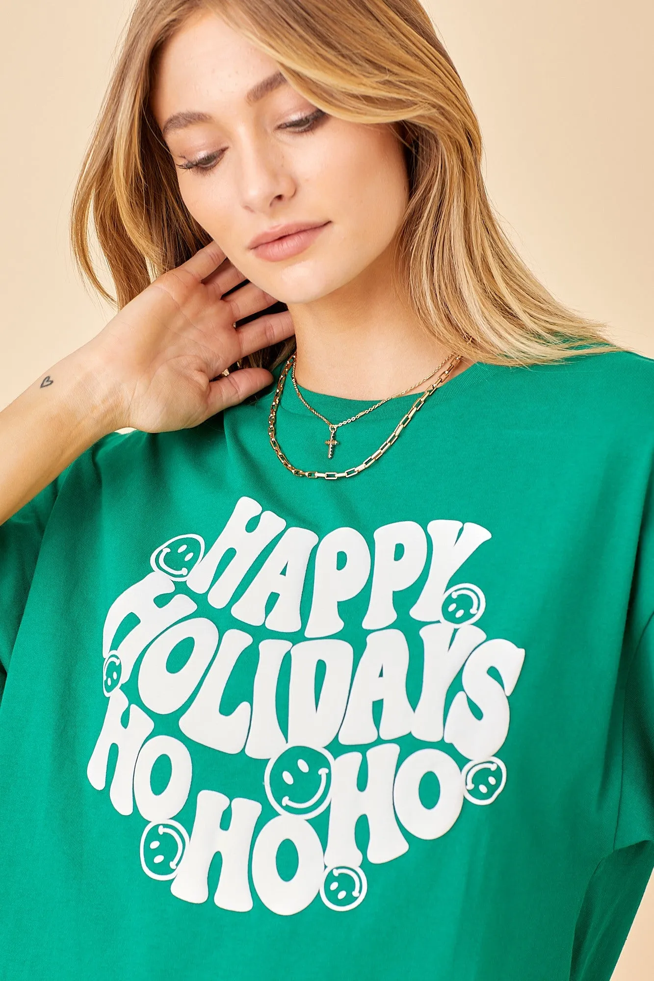 'Happy Holidays' Tee