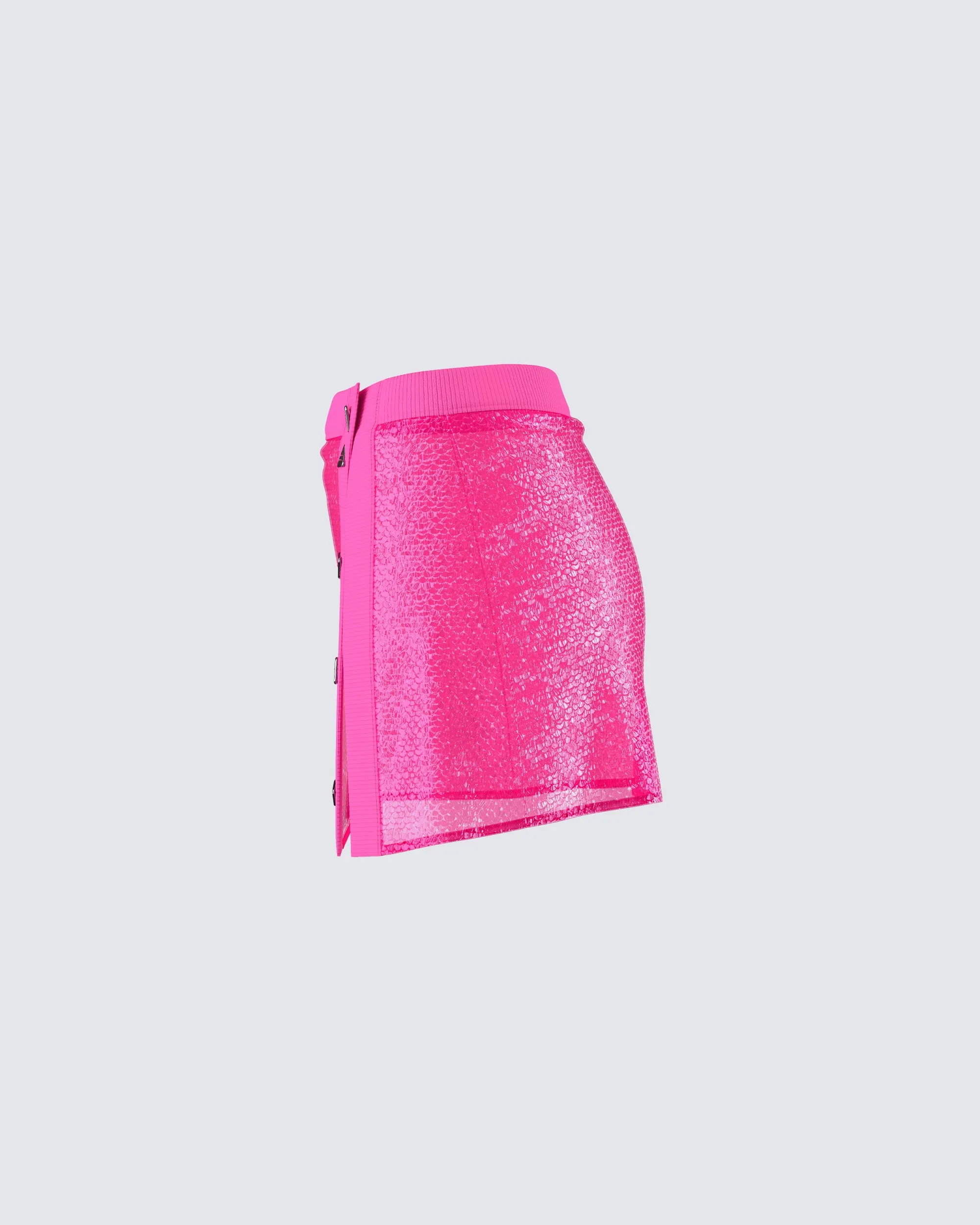 Irie Pink Sequin Mini Skirt