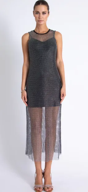 KARINA GRIMALDI - Elsa Midi Black Dress