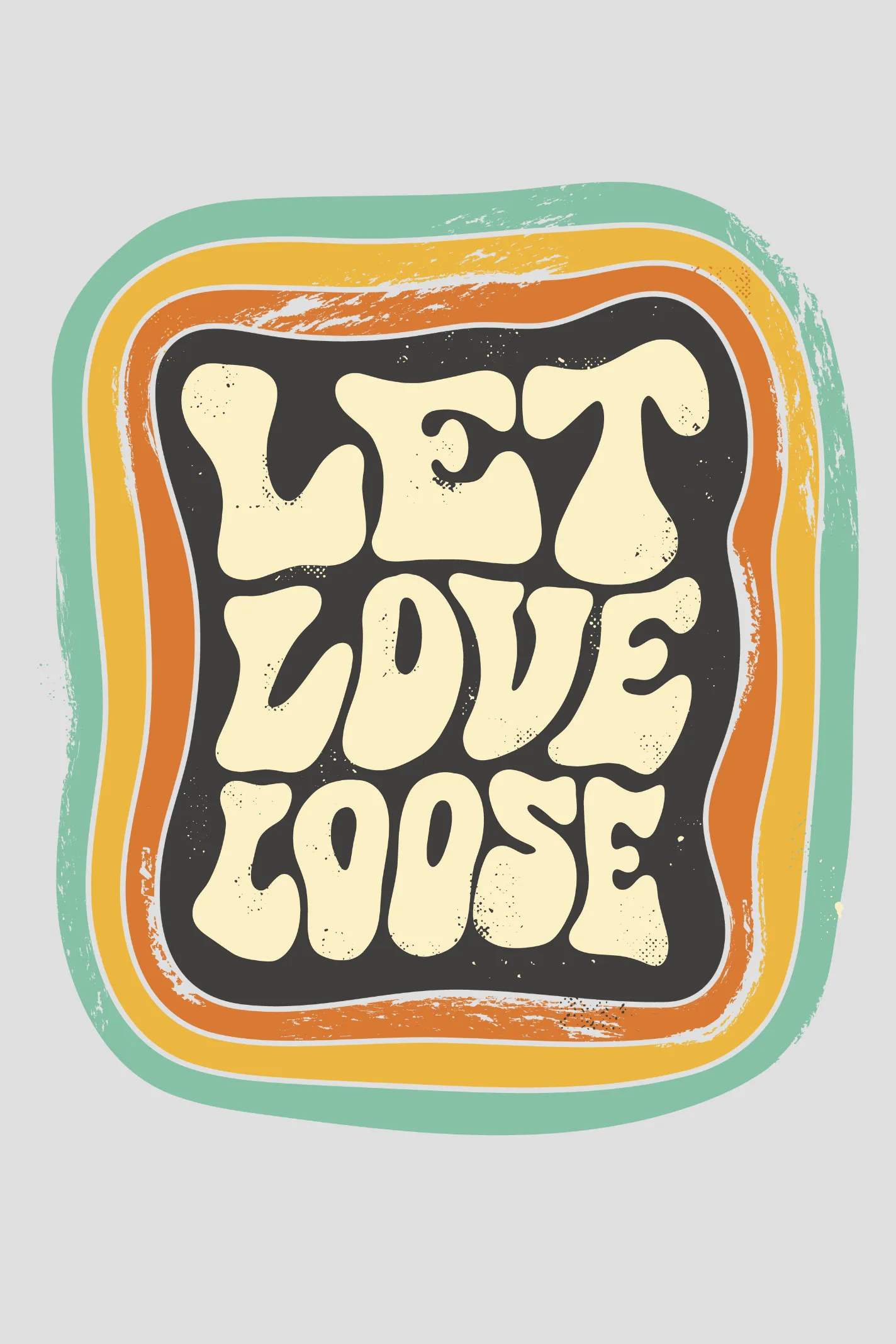 Let Love Loose Printed T-shirt for women
