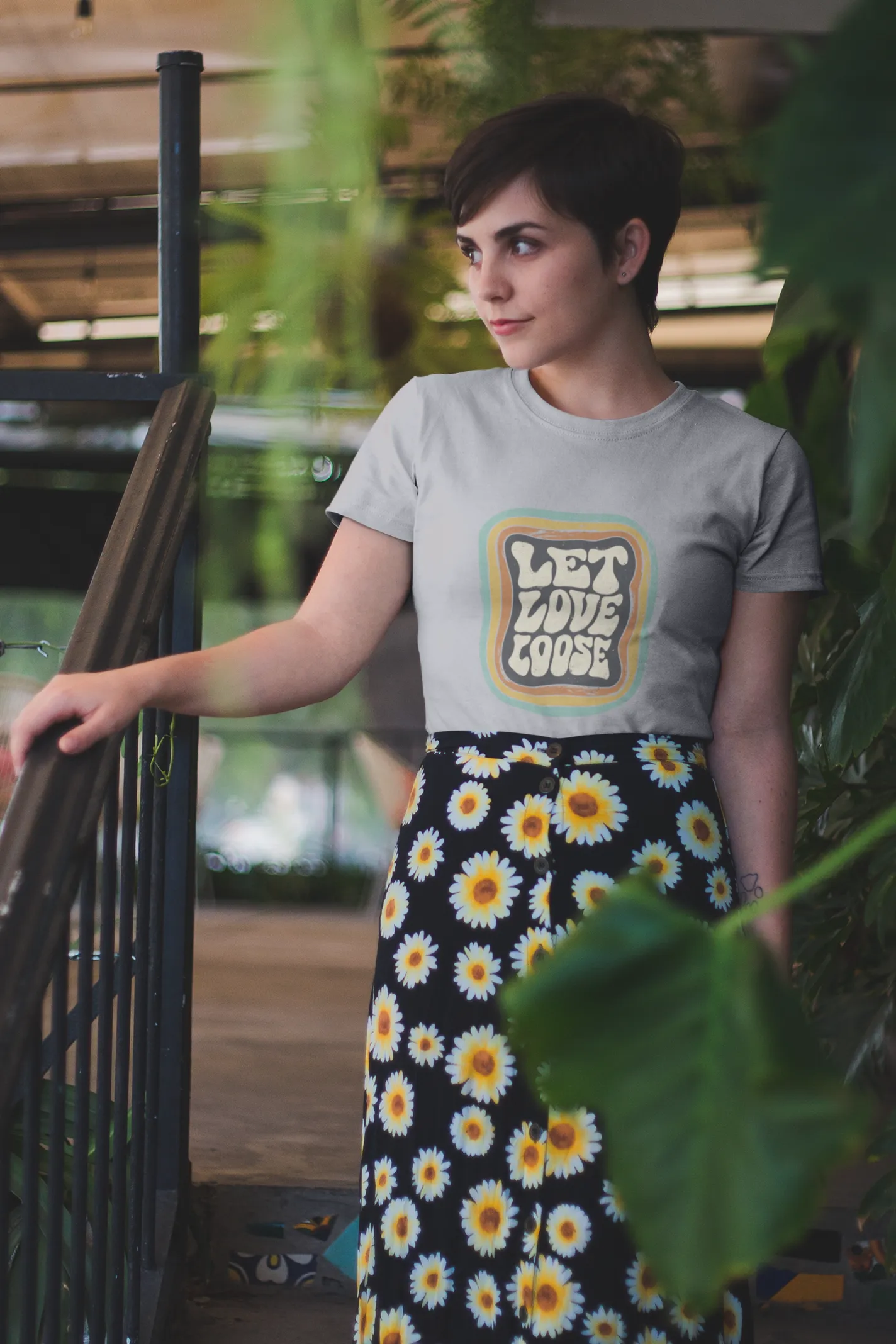 Let Love Loose Printed T-shirt for women