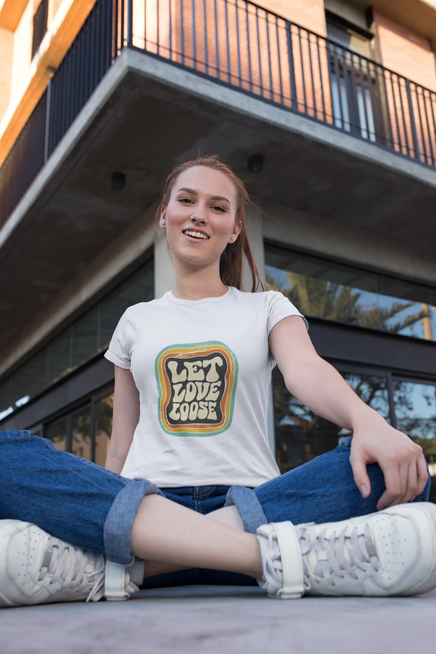 Let Love Loose Printed T-shirt for women