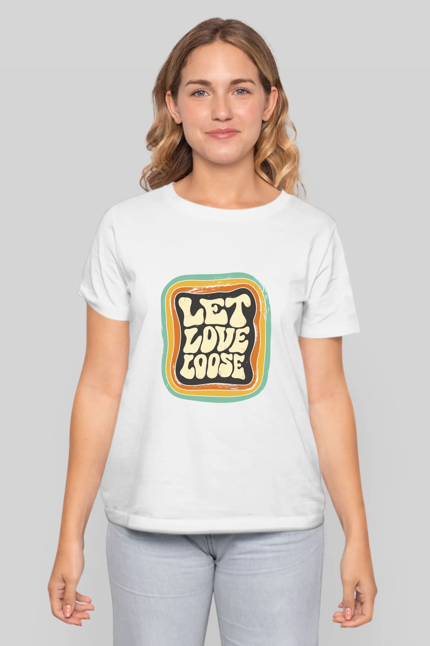 Let Love Loose Printed T-shirt for women