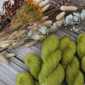 Lime Merino Linen Silk