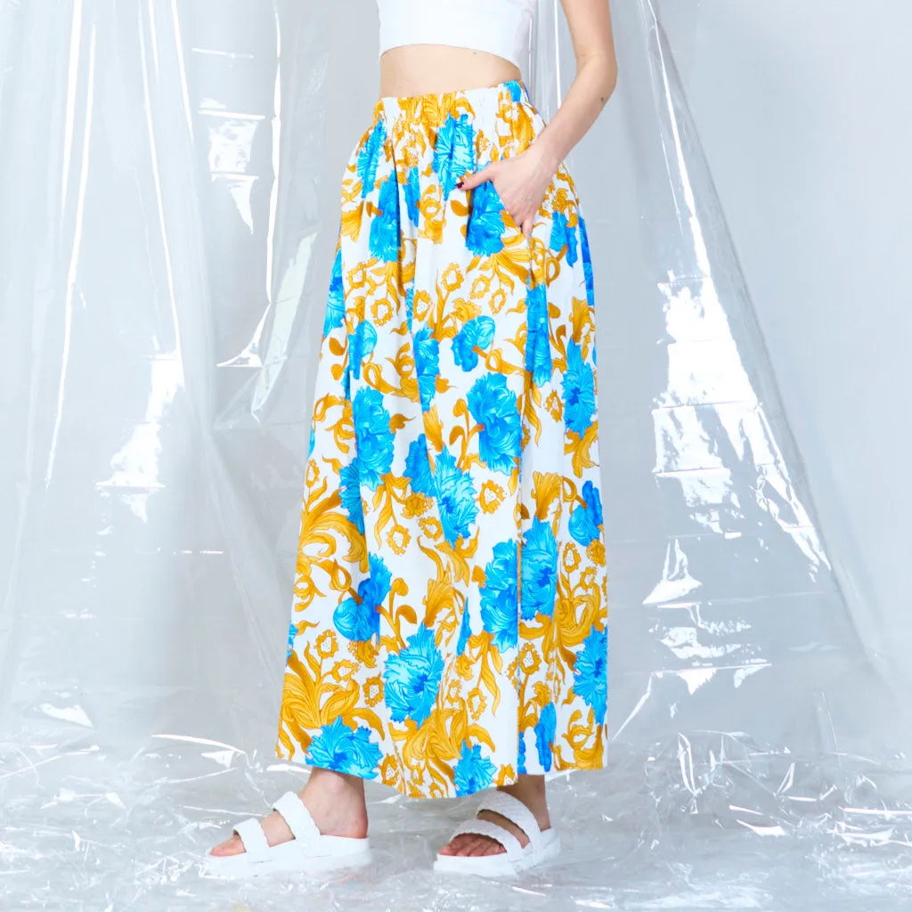 Maxi floral skirt wholesale