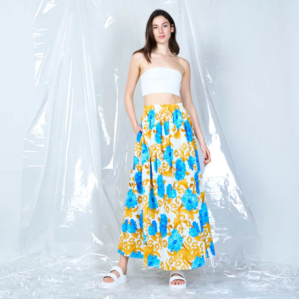 Maxi floral skirt wholesale