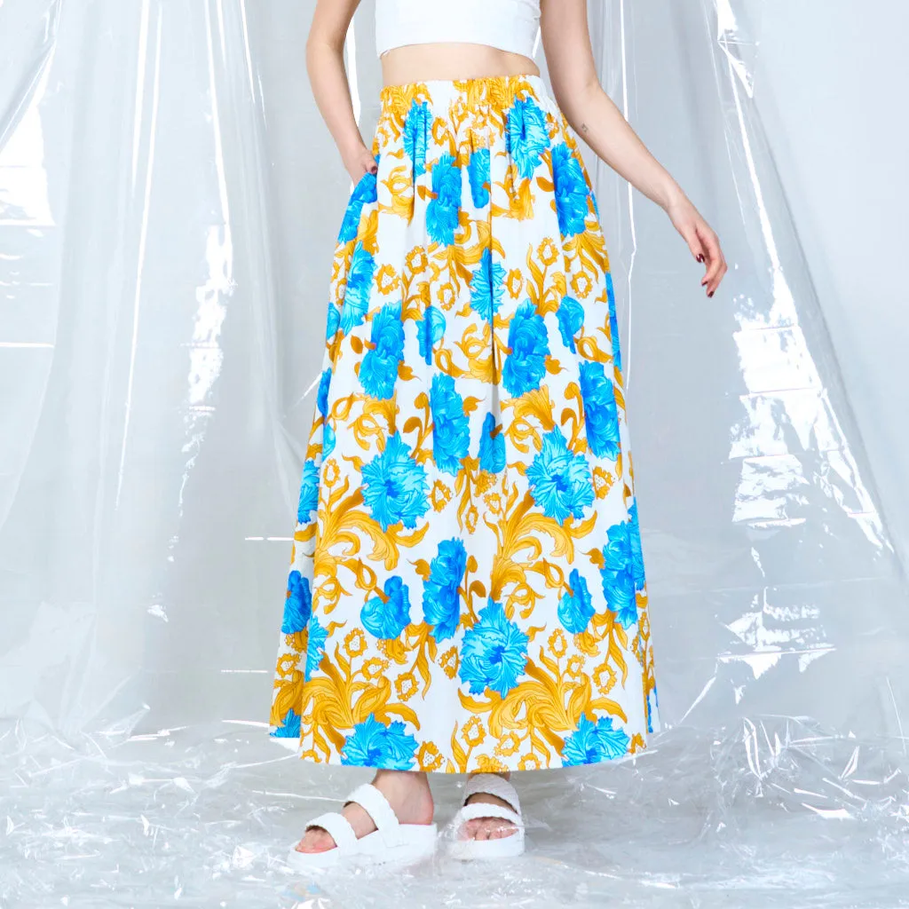 Maxi floral skirt wholesale