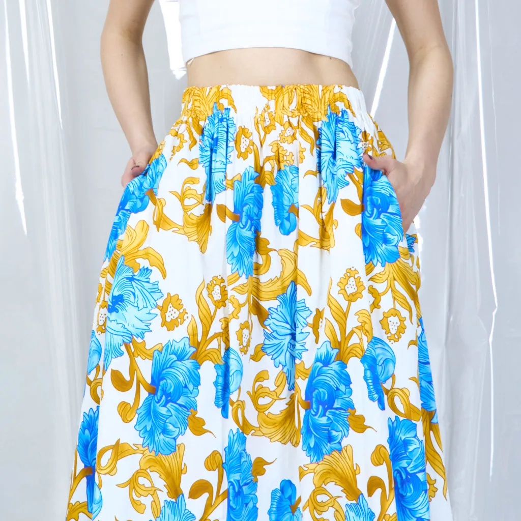 Maxi floral skirt wholesale