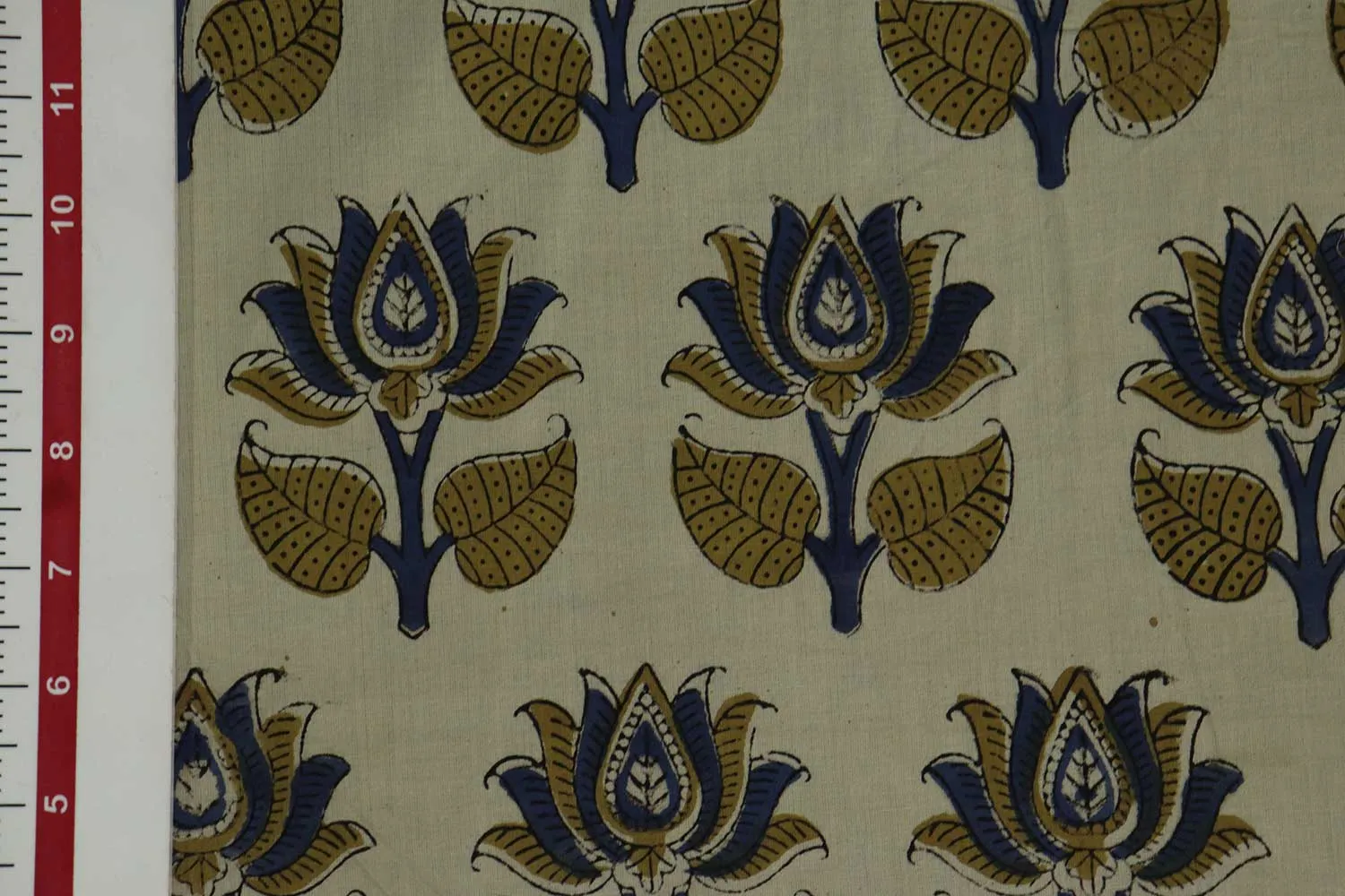 Multicolor Motifs Cotton Cambric Fabric