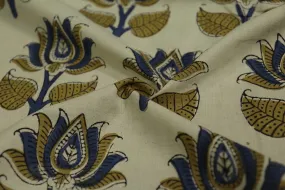Multicolor Motifs Cotton Cambric Fabric