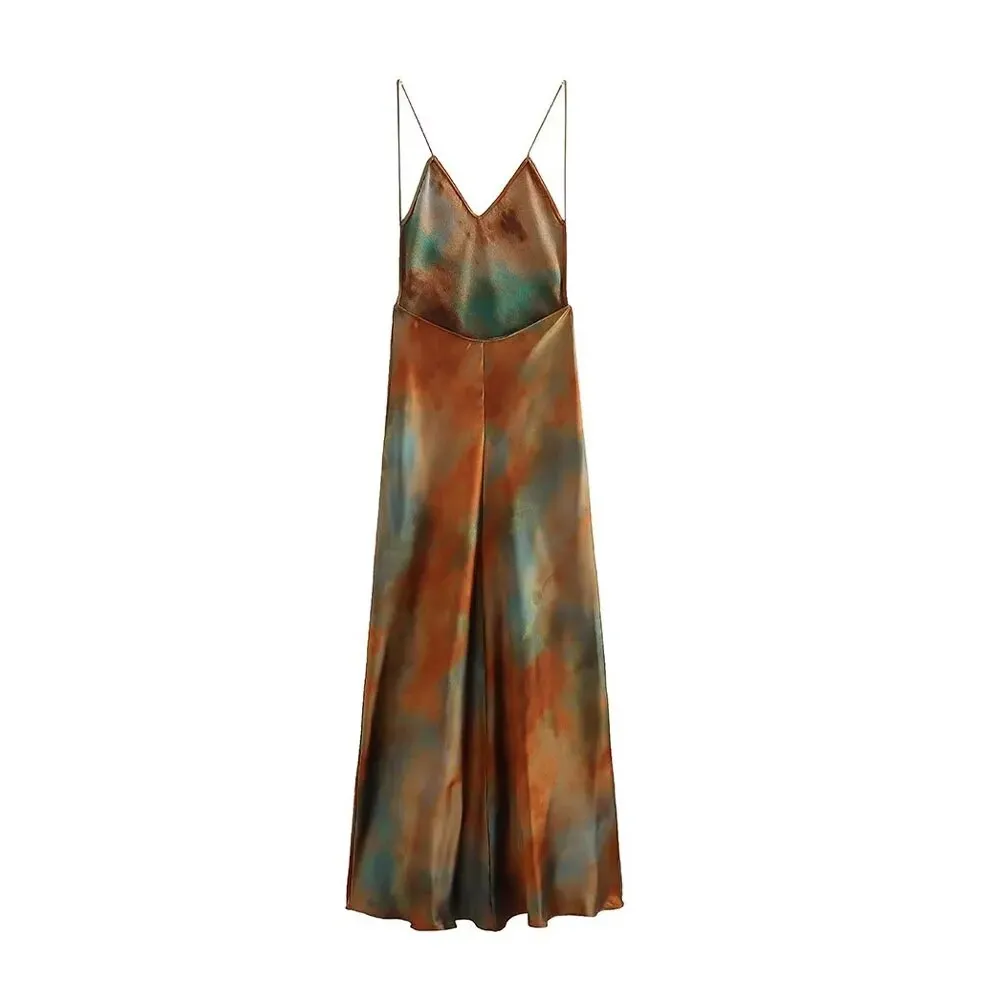 Olivia Satin Maxi Dress