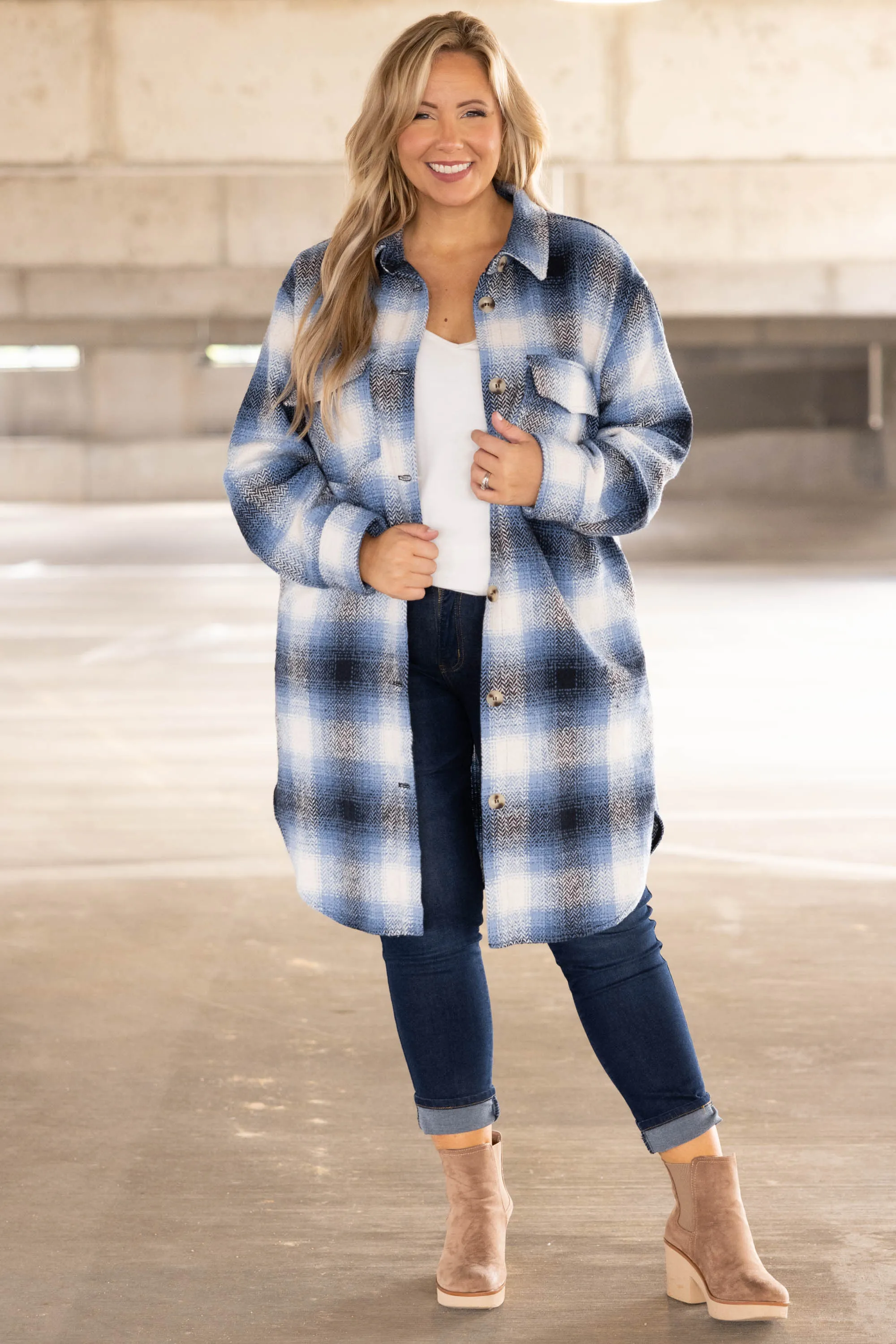 Outdoor Nights Coat, Blue