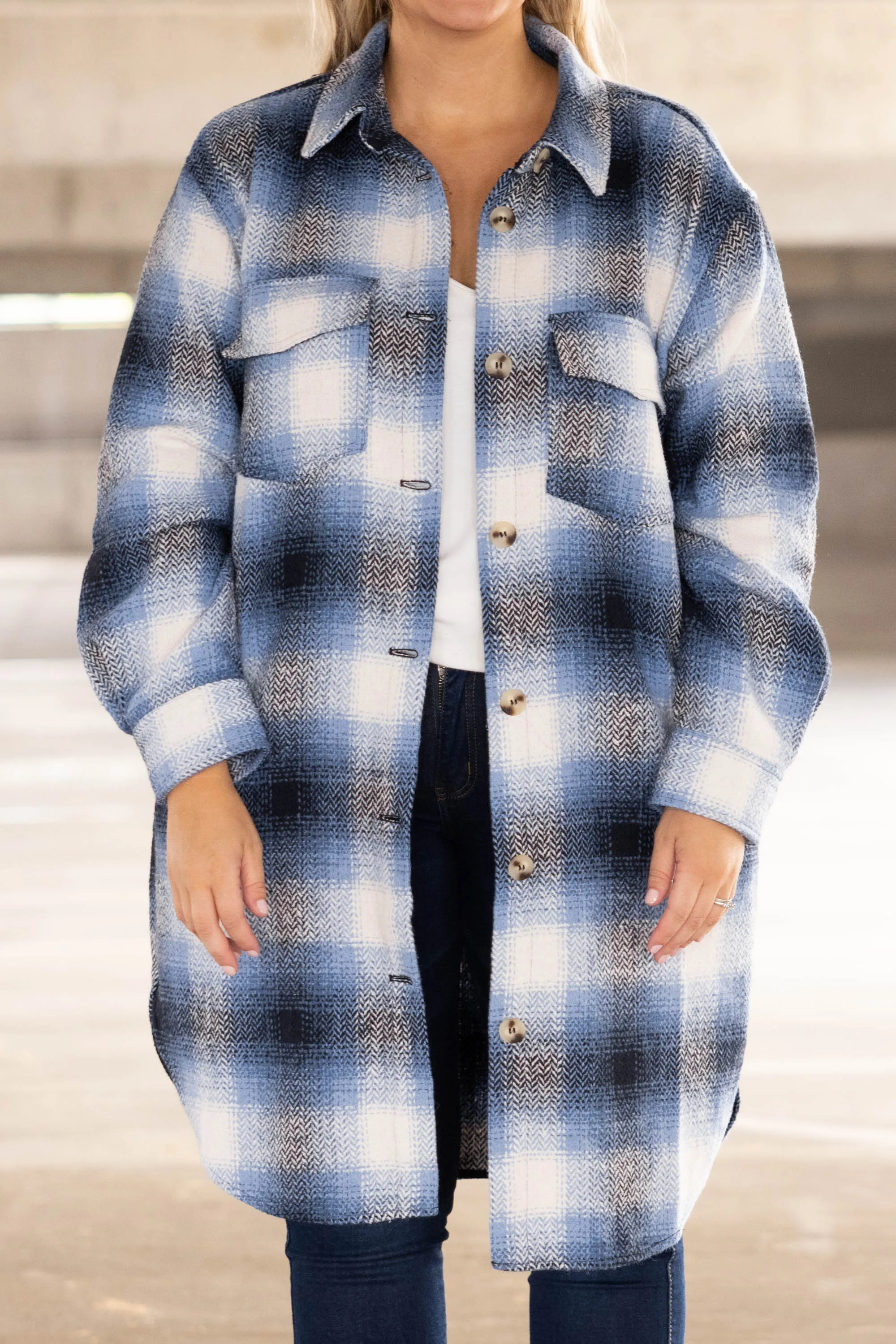 Outdoor Nights Coat, Blue