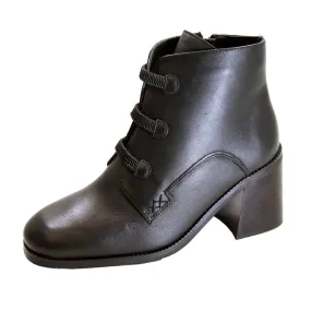PEERAGE Selma Women's Wide Width Leather Ankle Boots