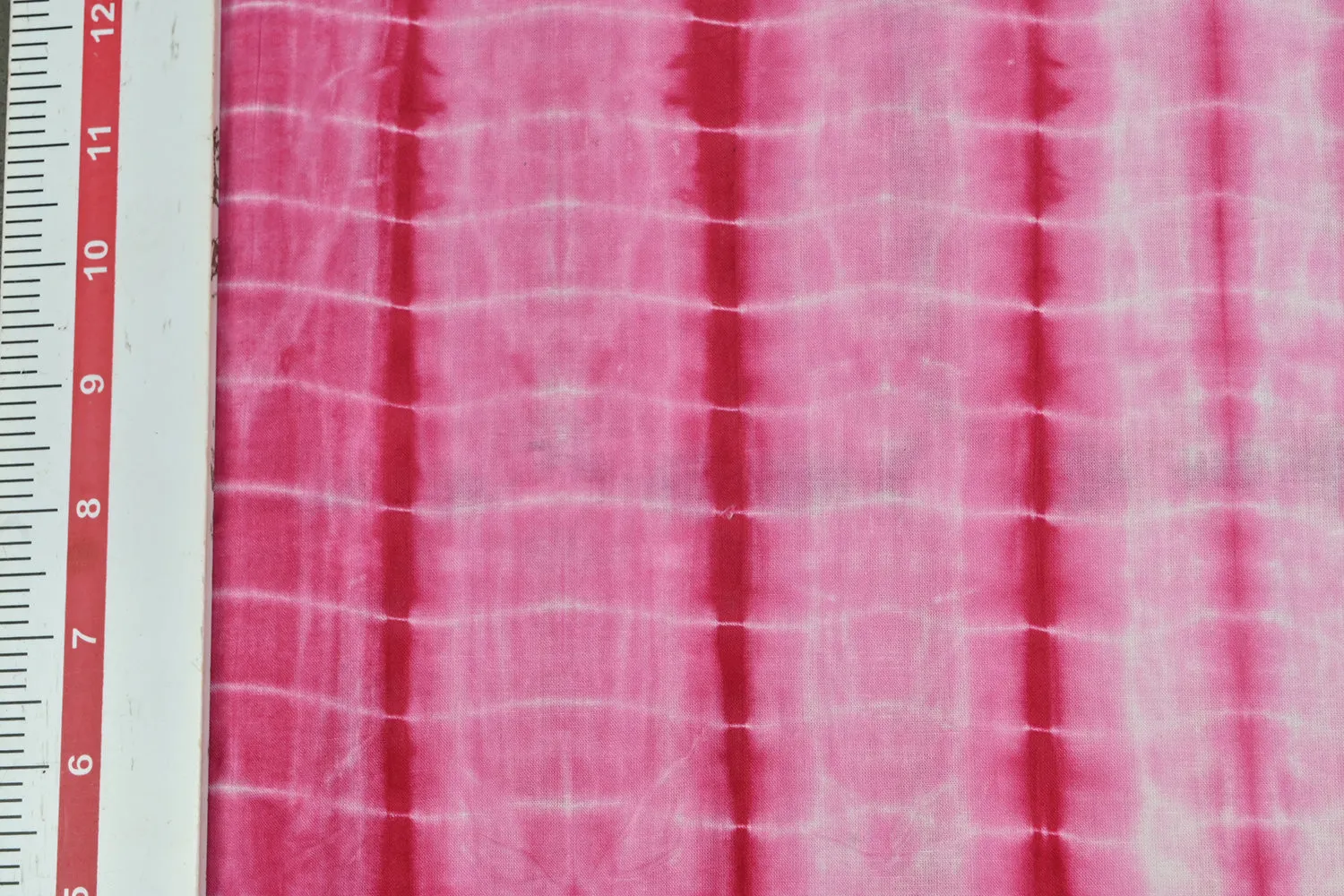 Pink & White Abstract Cotton Cambric Fabric