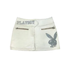 Playboy Bunny White Mini Skirt (S)